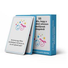   55 Kérdés, Hogy a Gyerekek Szívesen Beszéljenek Magukról - Beszélgetésindító Kártyajáték Gyerekeknek, Önbizalom- és Kommunikációfejlesztő Kérdéskártyák