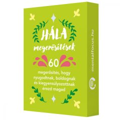   Hála Megerősítések - Inspiráló Kártyacsomag Mindennapi Hála Gyakorlásához, Pozitív Lelkiállapot és Életöröm Erősítésére