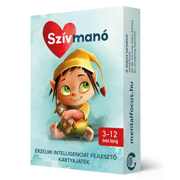 Szívmanó Érzelmi Intelligenciát Fejlesztő Kártyajáték 3-12 Éves Korig - Szeretet, Empátia és Pozitív Kapcsolatok Fejlesztése Játékosan
