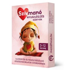   Szívmanó Nyugilégzés Ujjvezetős és Feszültségoldó Légzőgyakorlatok Kártyák Gyerekeknek 3-12 Éves Korig