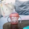 Tommee Tippee Nature Transition Itatópohár 150ml Rózsaszín Puha Szilikon Ivócsőr BPA Mentes 4 Hónapos Kortól