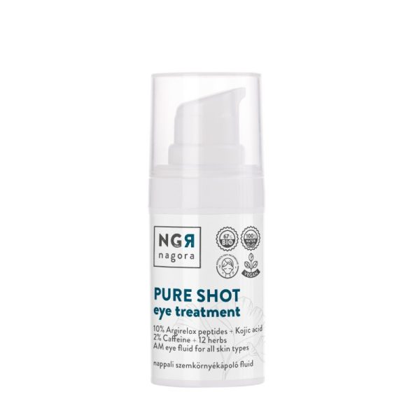 Nagora Pure Shot Nappali Szemkörnyékápoló Természetes Botox-Hatású Peptiddel a Ráncok és Szem alatti Karikák Ellen 10ml