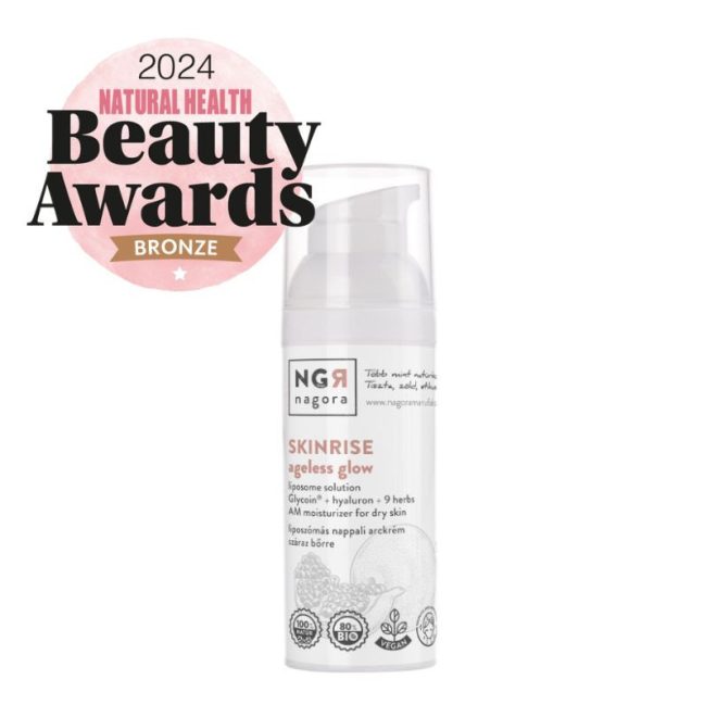Nagora Skinrise Liposzómás Nappali Arckrém Természetes Anti-Aging Hidratáló Glycoin Natural-lal Hialuronsavval és Niacinamiddal 50ml