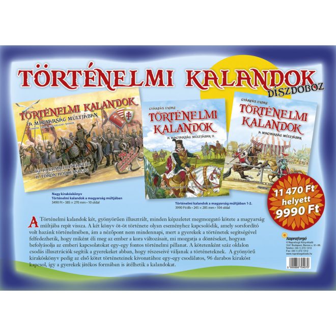 Történelmi Kalandok a Magyarság Múltjában Díszdoboz Gyermek és Ifjúsági Irodalom 8 Éves Kortól