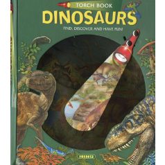   Torch Book Dinosaurs English Book - Angol Nyelvű Gyermek és Ifjúsági Ismeretterjesztő Könyv 5 Éves Kortól