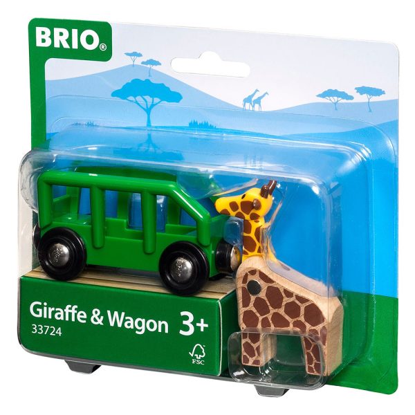 Brio Szafari Vagon Zsiráffal Fajáték 3 Éves Kortól (Brio 33724)