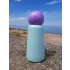 LUND Skittle Mini Acél Kulacs 300ml Menta/Lila - BPA Mentes, Duplafalú Hőszigetelés, 24 Órán Át Hidegen és 12 Órán Át Melegen Tartcs 300ML Menta/Lila