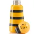 LUND Skittle Mini Acél Kulacs 300ml Bumble Bee - BPA Mentes, Duplafalú Hőszigetelés, 24 Órán Át Hidegen és 12 Órán Át Melegen Tart