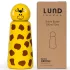 LUND Skittle Mini Acél Kulacs 300ml Giraffe - BPA Mentes, Duplafalú Hőszigetelés, 24 Órán Át Hidegen és 12 Órán Át Melegen Tart