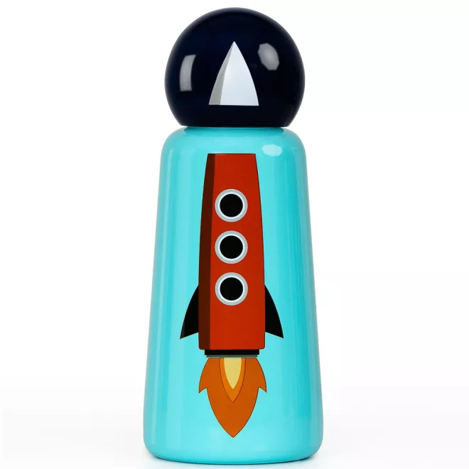 LUND Skittle Mini Acél Kulacs 300ml Rocket - BPA Mentes, Duplafalú Hőszigetelés, 24 Órán Át Hidegen és 12 Órán Át Melegen Tart