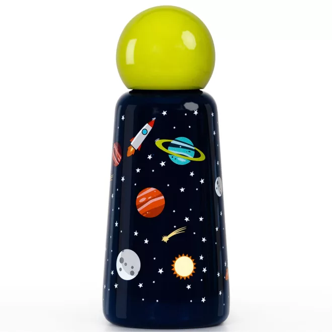 LUND Skittle Mini Acél Kulacs 300ml Planets - BPA Mentes, Duplafalú Hőszigetelés, 24 Órán Át Hidegen és 12 Órán Át Melegen Tart