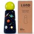 LUND Skittle Mini Acél Kulacs 300ml Planets - BPA Mentes, Duplafalú Hőszigetelés, 24 Órán Át Hidegen és 12 Órán Át Melegen Tart