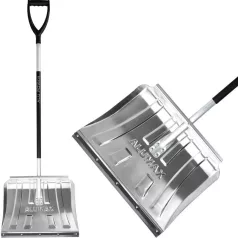   Prosperplast Alumax S Hótoló Hólapát 50x37,5cm - 150,5cm Alumínium Nyéllel, Gumi Élű, Fogantyúval, Vegyes Színek, Téli Hóeltakarításhoz