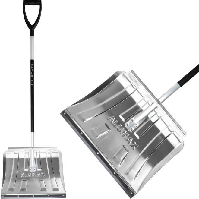 Prosperplast Alumax S Hótoló Hólapát 50x37,5cm - 150,5cm Alumínium Nyéllel, Gumi Élű, Fogantyúval, Vegyes Színek, Téli Hóeltakarításhoz