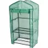 Strend Pro Garden Melegágy x083 69x49x128cm - 3 Polcos, UV-álló Megerősített PE Fólia, 16 mm-es Fémváz, Feltekerhető Nyílással
