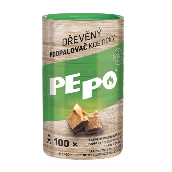 PE-PO® Alágyújtó Kocka 100db - Gyors és Egyszerű Tűzgyújtás, Hosszú Égési Idővel és Biztonságos Használattal
