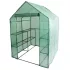 Strend Pro Garden Melegágy x098 142x142x193cm - 4 Polcos, UV-álló PE Fólia, Stabil Fémváz, Feltekerhető Nyílással