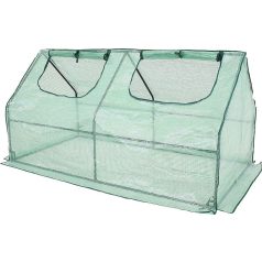  Strend Pro Garden Melegágy 182x90x93cm -Fóliaborítású Hőszigetelő Növényház, Stabil Szerkezet, Tavaszi Fagyvédelemhez