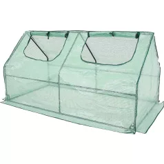   Strend Pro Garden Melegágy 182x90x93cm -Fóliaborítású Hőszigetelő Növényház, Stabil Szerkezet, Tavaszi Fagyvédelemhez