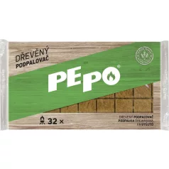   PE-PO® Szilárd Gyújtós 32db - Hosszú Égési Idő, Egyszerű és Biztonságos Tűzgyújtás Kültéri és Beltéri Használatra