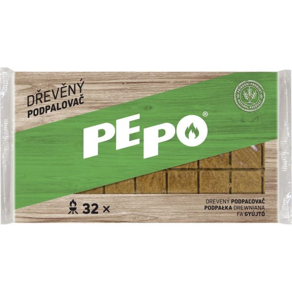 PE-PO® Szilárd Gyújtós 32db - Hosszú Égési Idő, Egyszerű és Biztonságos Tűzgyújtás Kültéri és Beltéri Használatra