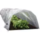 Strend Pro Garden Mini Fóliasátor Palántanevelő 55x600x40cm - Hőszigetelő Növényvédő Alagút, Fagyvédelemmel
