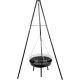 Strend Pro Grill Bavarian Állítható Magasságú Faszenes Grill 320-660-1500 mm - Praktikus, Strapabíró és Könnyen Szállítható Kerti Grill
