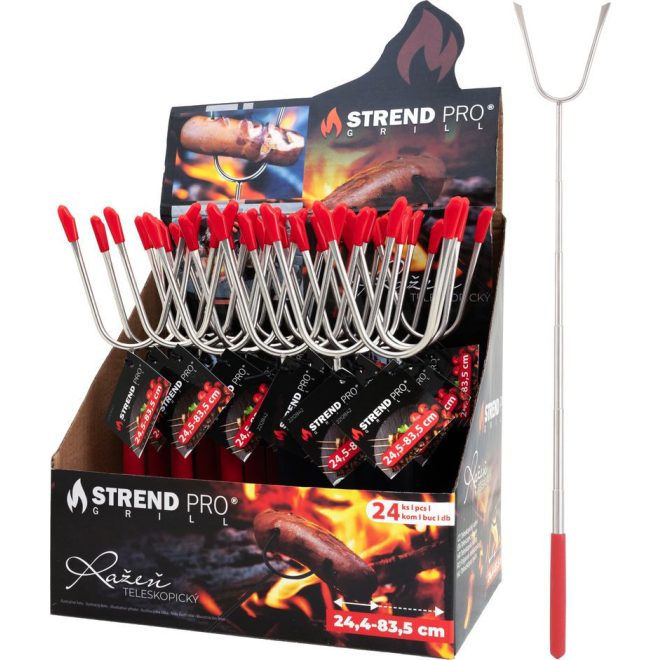 Strend Pro Grill Teleszkópos Nyárs 25-88cm - Állítható Hosszúságú, Tartós és Praktikus Grillkiegészítő