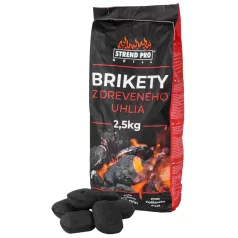  Strend Pro Grill 2.5kg-os Faszén Brikett - Hosszú Égési Idő, Magas Hőmérséklet és Egyenletes Hőeloszlás Grillhez