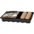 Strend Pro Garden Mini Melegágy Készlet 67db - 37.5x23x6cm, Fekete Palántanevelő Tálca Átlátszó Fedéllel