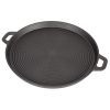 MagicHome Öntöttvas Kerek Grillezőlap 340x35mm - Tartós és Egyenletes Hőelosztású Grillfelület, Professzionális Konyhai Kiegészítő