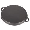 MagicHome Öntöttvas Kerek Grillezőlap 340x35mm - Tartós és Egyenletes Hőelosztású Grillfelület, Professzionális Konyhai Kiegészítő