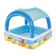 Bestway Coral Reef Felfújható Gyermekmedence Tetővel 147x147x122cm (52192) - Árnyékolós Pancsoló Vidám Korallzátony Mintával Kicsiknek Kerti Használatra