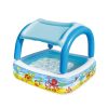 Bestway Coral Reef Felfújható Gyermekmedence Tetővel 147x147x122cm (52192) - Árnyékolós Pancsoló Vidám Korallzátony Mintával Kicsiknek Kerti Használatra