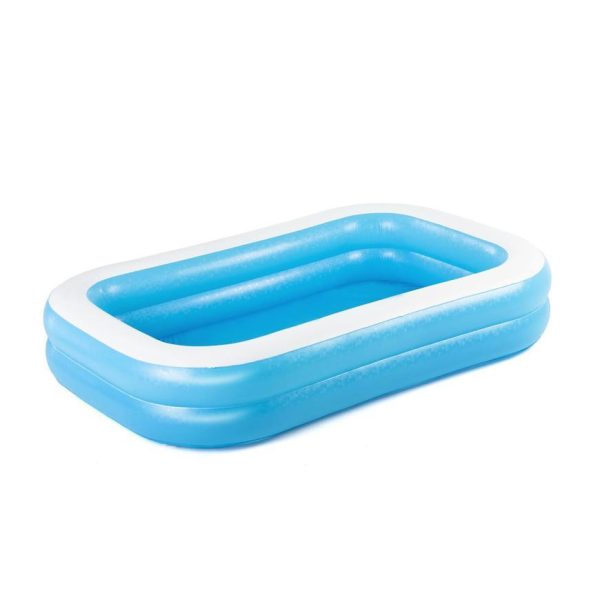 Bestway Family Felfújható Gyermekmedence 269x175x51cm (54006) - Tágas Családi Pancsoló Erős PVC Anyagból, Könnyű Felállítással