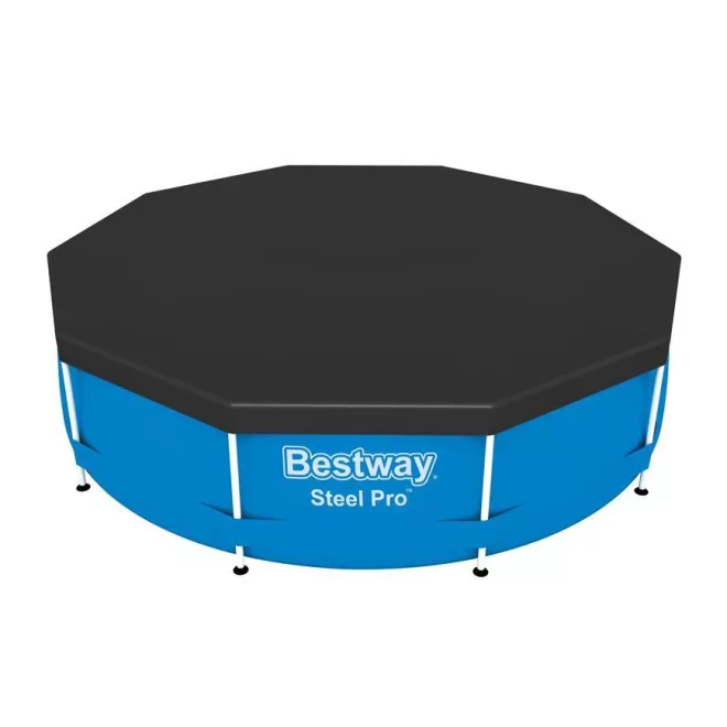 Bestway Medencetakaró Csővázas Medencéhez D3,05 m (58036) – Tartós UV-álló Védelem, Egyszerű Rögzítés