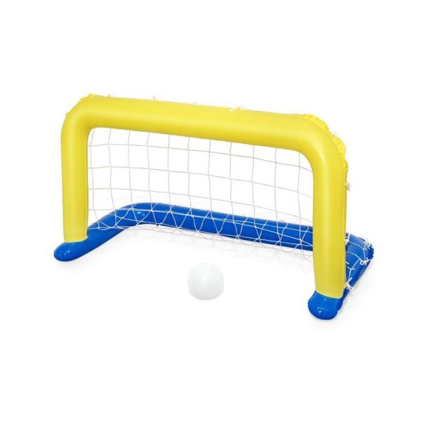 Bestway Felfújható Gyermek Vízilabda Kapu Labdával 137x66cm (52123) - Vízi Sport Játék Szett Medencébe, Könnyen Használható Kapu és Labda