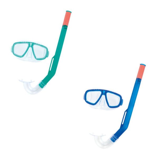 Bestway Hydro-Swim Fun Snorkel Szett Gyermekeknek (24018) - Búvármaszk és Légzőcső Készlet Színes Kivitelben, Kezdő Vízi Felfedezőknek