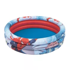  Bestway Spider-Man Felfújható Gyermekmedence 122x30cm (98018) - Marvel Mintás Pancsoló Kisgyermekeknek, Strapabíró és Színes Kültéri Medence
