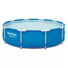   Bestway Steel Pro Felfújható Kerti Medence 305x76cm - Önfeledt Kerti Pancsoláshoz és Családi Nyári Kikapcsolódáshoz (Bestway 56677)