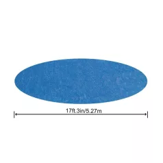   Bestway Szolártakaró Kerek Medencéhez D5.49m (58173) - Hőmegtartó és UV-álló Napenergia Takaró Csővázas és Felfújható Peremű Medencékhez