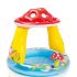 Intex Mushroom Baby Pool Felfújható Gyermekmedence 102x89cm (57114) - Gombatetős Árnyékolós Pancsoló Kicsiknek, Vidám és Biztonságos Medence Kültérre