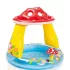 Intex Mushroom Baby Pool Felfújható Gyermekmedence 102x89cm (57114) - Gombatetős Árnyékolós Pancsoló Kicsiknek, Vidám és Biztonságos Medence Kültérre