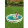Bestway Play Pool Gyerekmedence 1.22x0.20m (51124) - Színes Felfújható Pancsoló Kicsiknek, Könnyen Felállítható Kültéri Medence Szett
