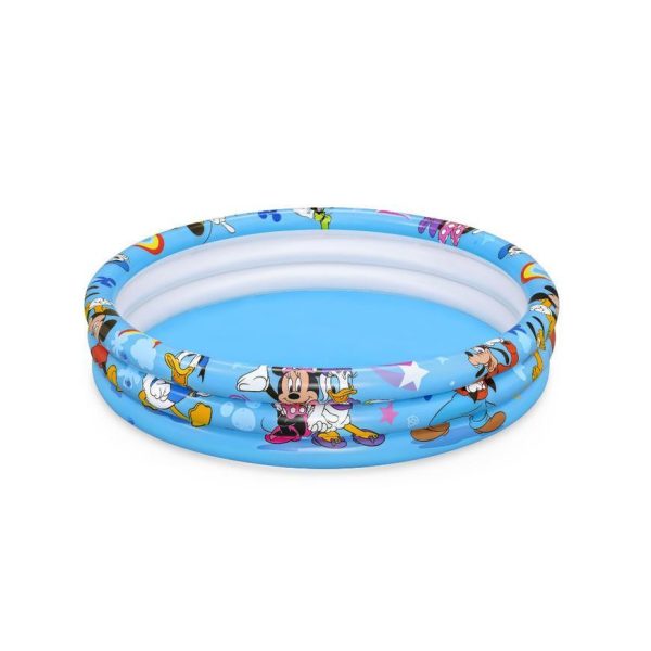 Bestway Mickey & Friends Gyerekmedence 122x25cm (91007) - Felfújható Pancsoló Medence Vidám Disney Mintával Kisgyermekeknek