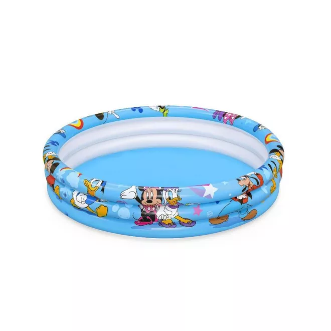 Bestway Mickey & Friends Gyerekmedence 122x25cm (91007) - Felfújható Pancsoló Medence Vidám Disney Mintával Kisgyermekeknek