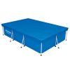 Bestway Medence Védőtakaró 300x201cm Csővázas Medencéhez (58106) - UV-álló Fedés Szennyeződések Ellen, Lefolyónyílással és Rögzítőzsinórral