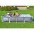 Bestway Steel Pro Csővázas Medence Szett 366x201x66cm Papírszűrővel és Leeresztőszeleppel - Kényelmes Családi Fürdőzéshez és Egyszerűbb Vízkezeléshez (Bestway 561FV)