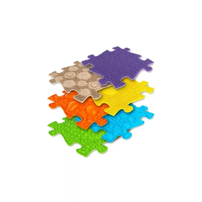 Muffik Bébi Szett Szenzoros Ortopédiai Játszószőnyeg 6db Puzzle