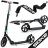 Soke City Klasszikus Roller Türkiz - Összecsukható, 20cm 88A Pu Kerekek, ABEC-9 Csapágy, Kézi és Lábfék, Állítható Magasság, Maximum 100kg